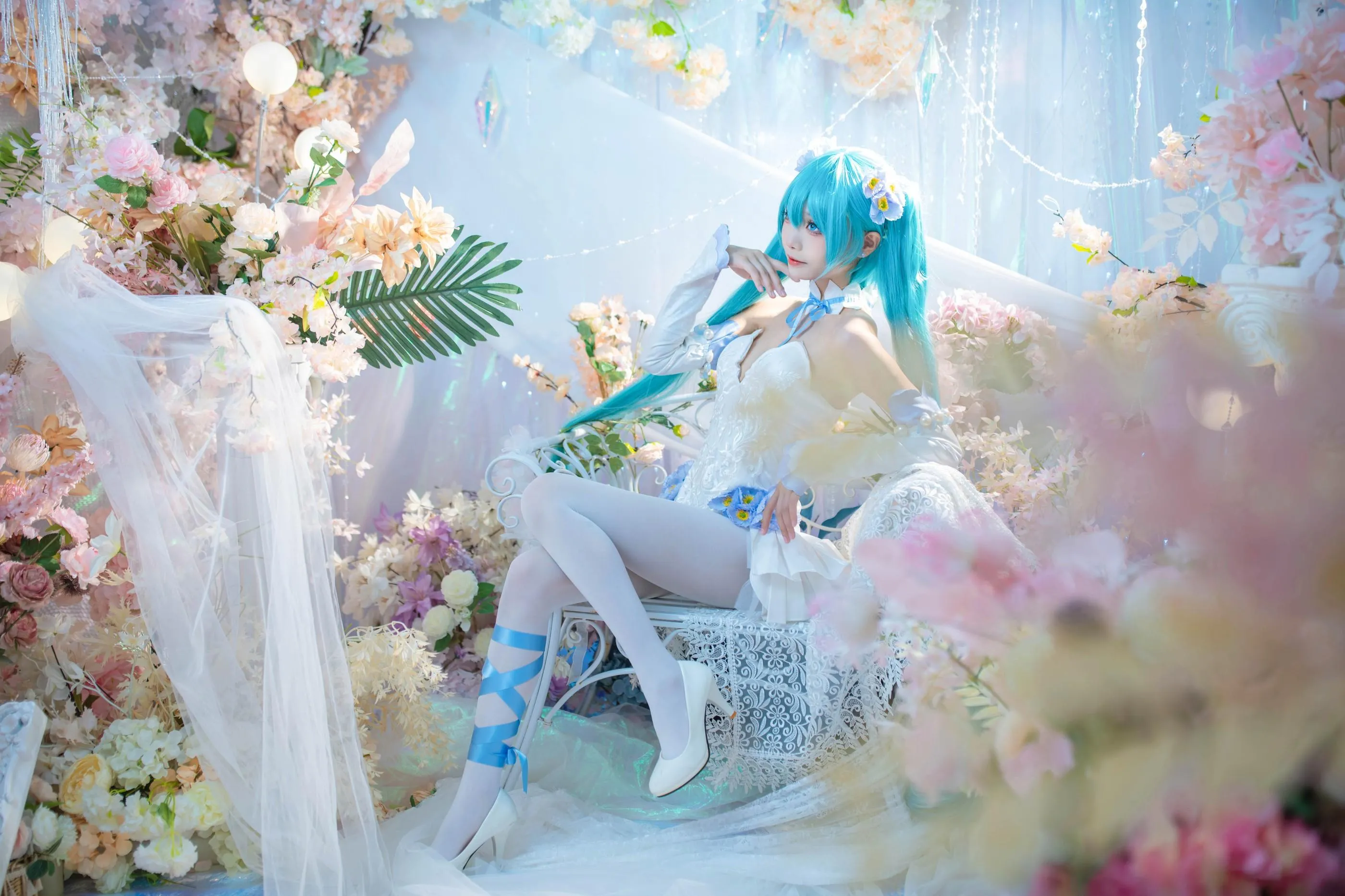 艾西Aiwest – NO.011 初音 粉蝶花 [42P]插图
